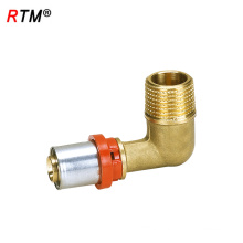 A 17 4 13 brass elbow pipe fittings brass multilayer pipe press fitting